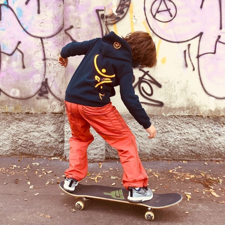 sport trousers for kids stretch cotton - climbing and sport - MINI SPEED Monvic