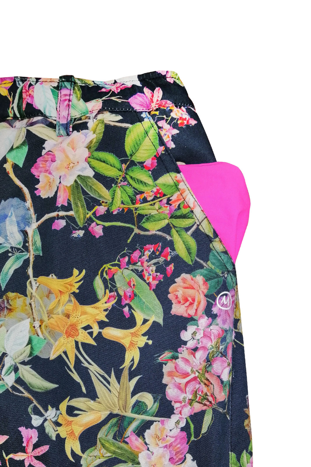 trousers men floral print yellow BILLY 2 Monvic climbing