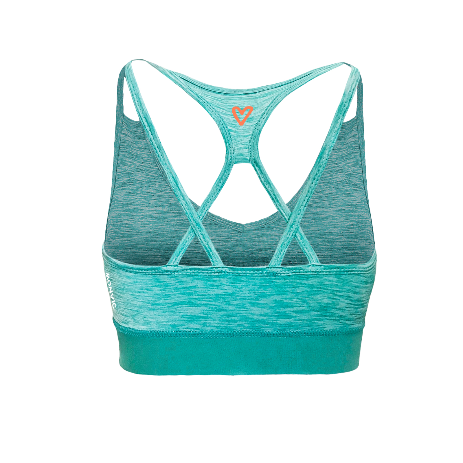 Crop top women turquoise JILL Monvic for climbing and running