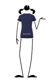 T-shirt corsa donna blu navy SHARON TEC Monvic trailrunning