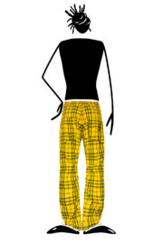 trousers men Prince of Wales yellow BILLY 2 Monvic climbing
