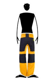 Slackline trousers CLOUDS Monvic yellow and denim