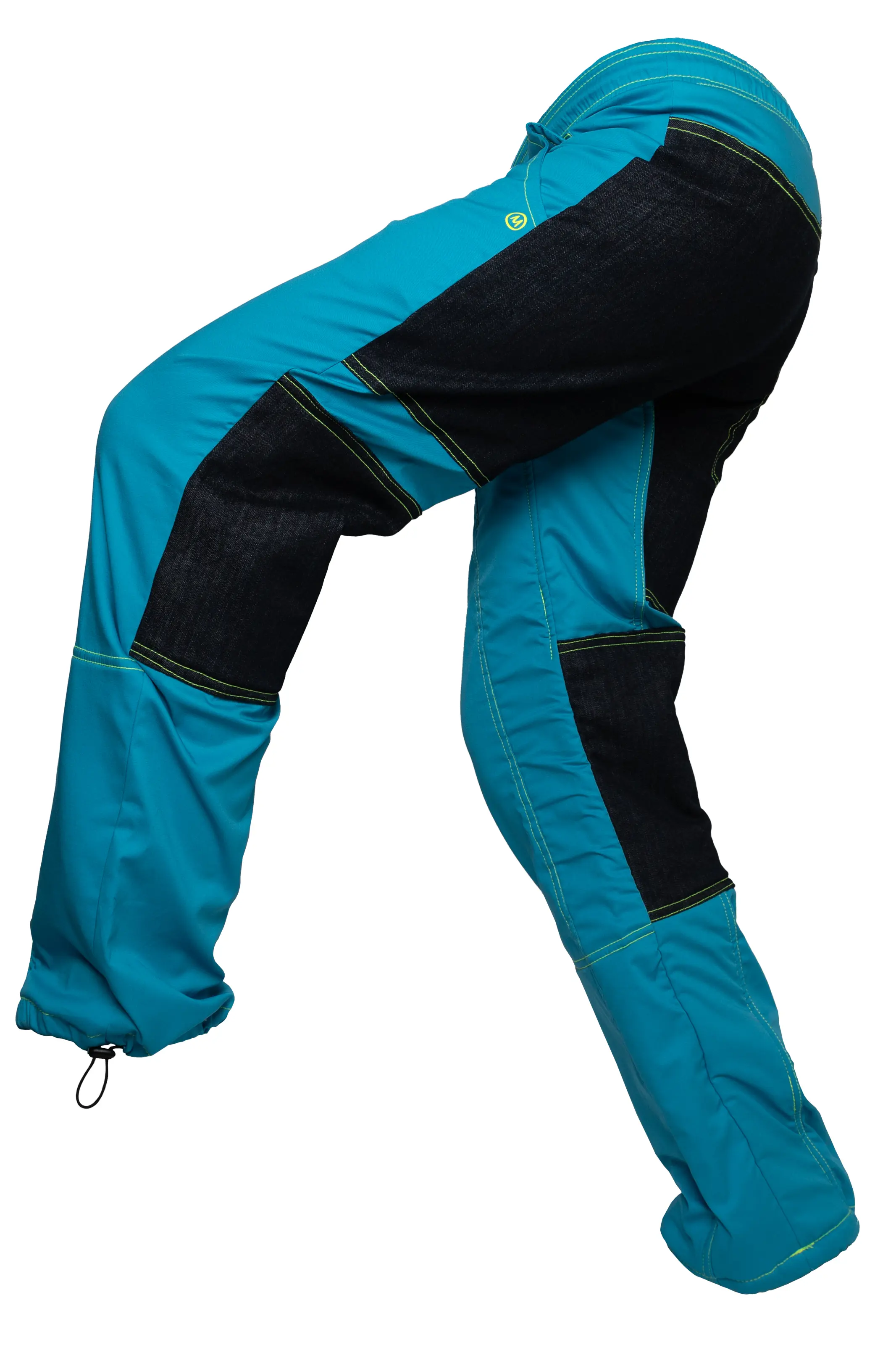 Slackline trousers with padded sensitive areas - light blue - CLOUDS Monvic