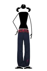 jeans donna con fascia per yoga, arrampicata, sport BALZEN Monvic
