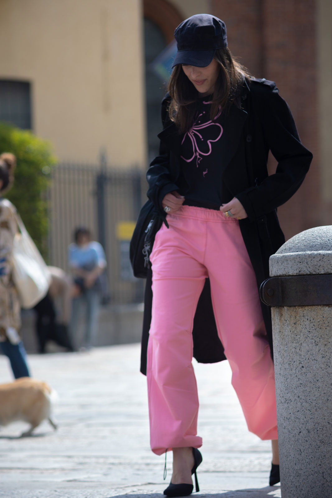 pantalone VIOLET Monvic donna rosa