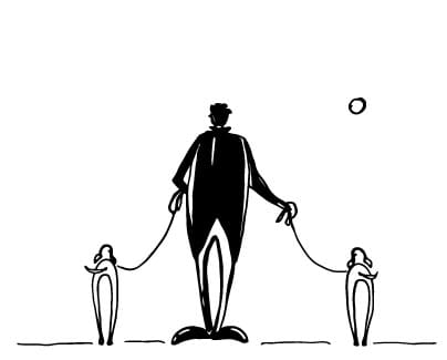 Cane padrone ritratto Cane padrone ritratto