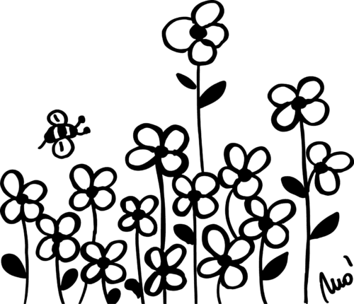 Fiorellini nero 380x380