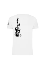 ROCK'N'ROLL - t-shirt arrampicata bianco uomo/unisex - cotone organico - HASH MONVIC 🎸