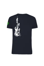 ROCK'N'ROLL - t-shirt arrampicata blu navy uomo/unisex - cotone organico - HASH MONVIC 🎸