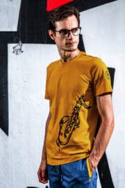 T-shirt uomo Hash Organic Monvic Sax