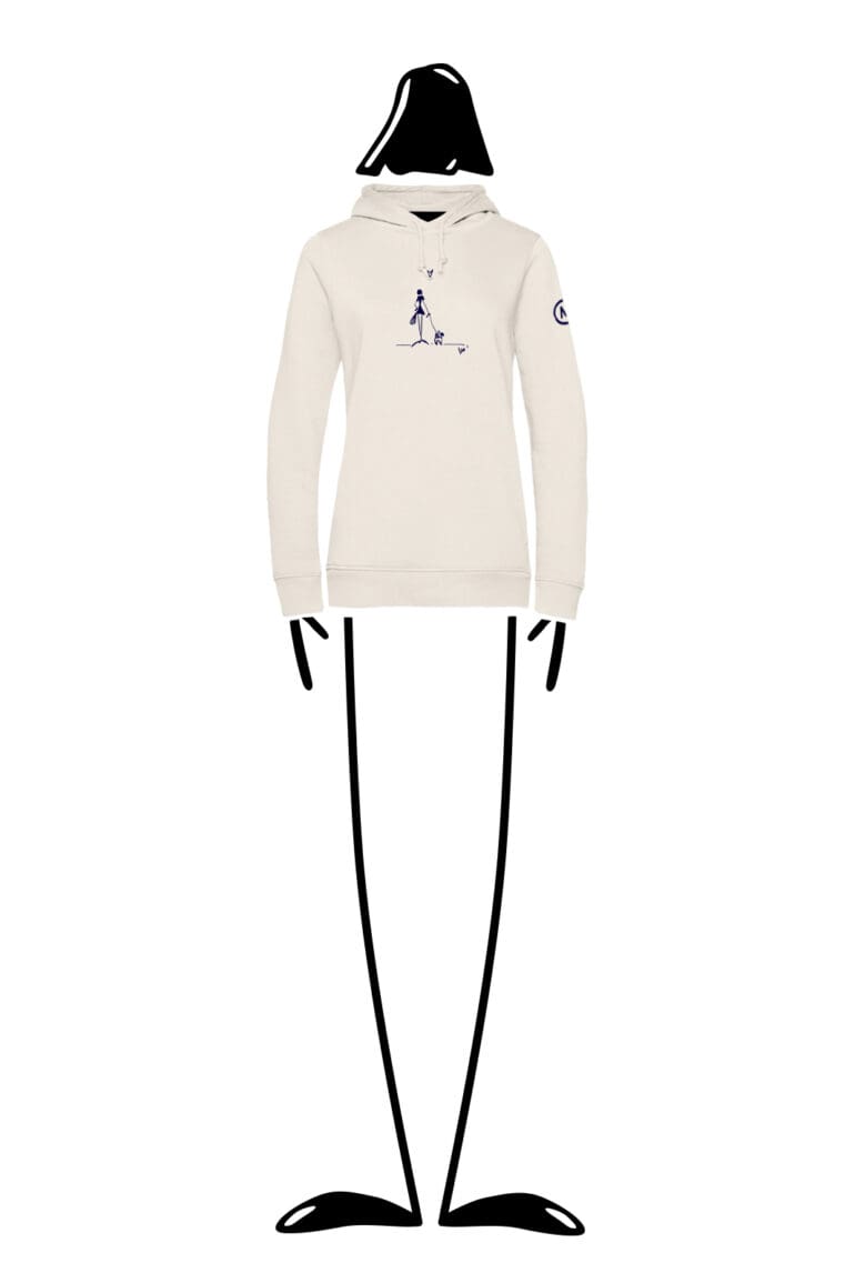 Sweat à capuche Femme creme FEDRA Monvic