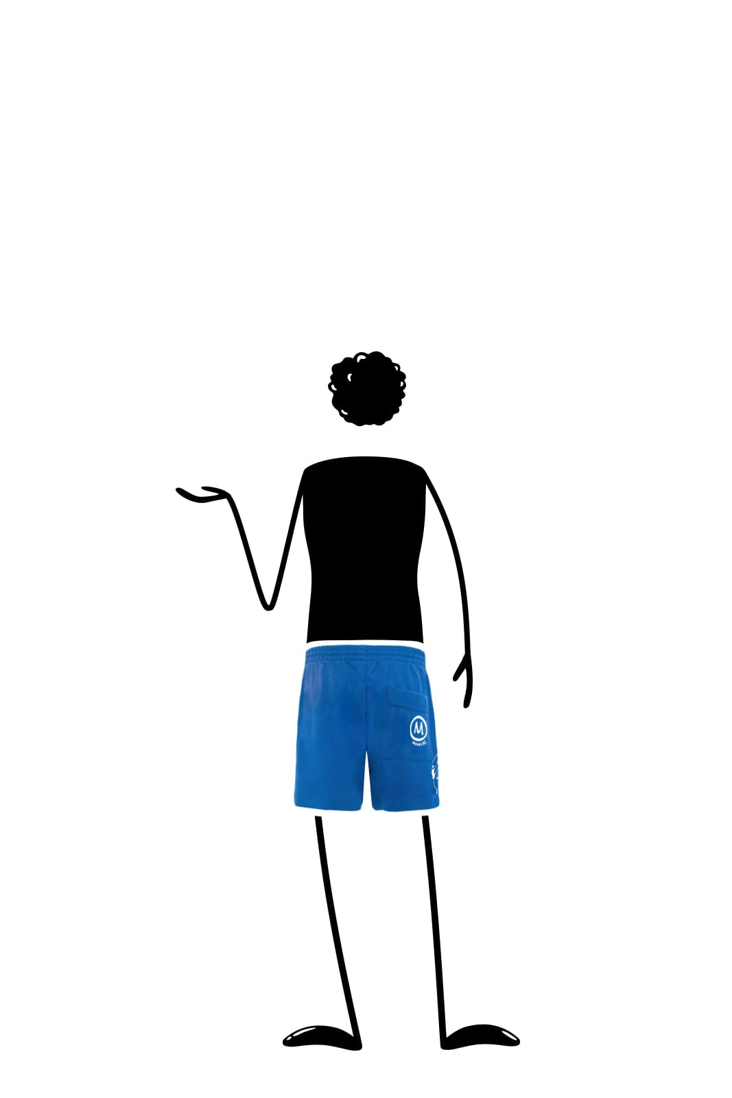 pantaloncino jersey bambino RUDY Monvic royal retro Pantalon court en jersey Enfant RUDY – Image 1