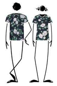 t-shirt unisex HASH ORGANIC Floral Monvic