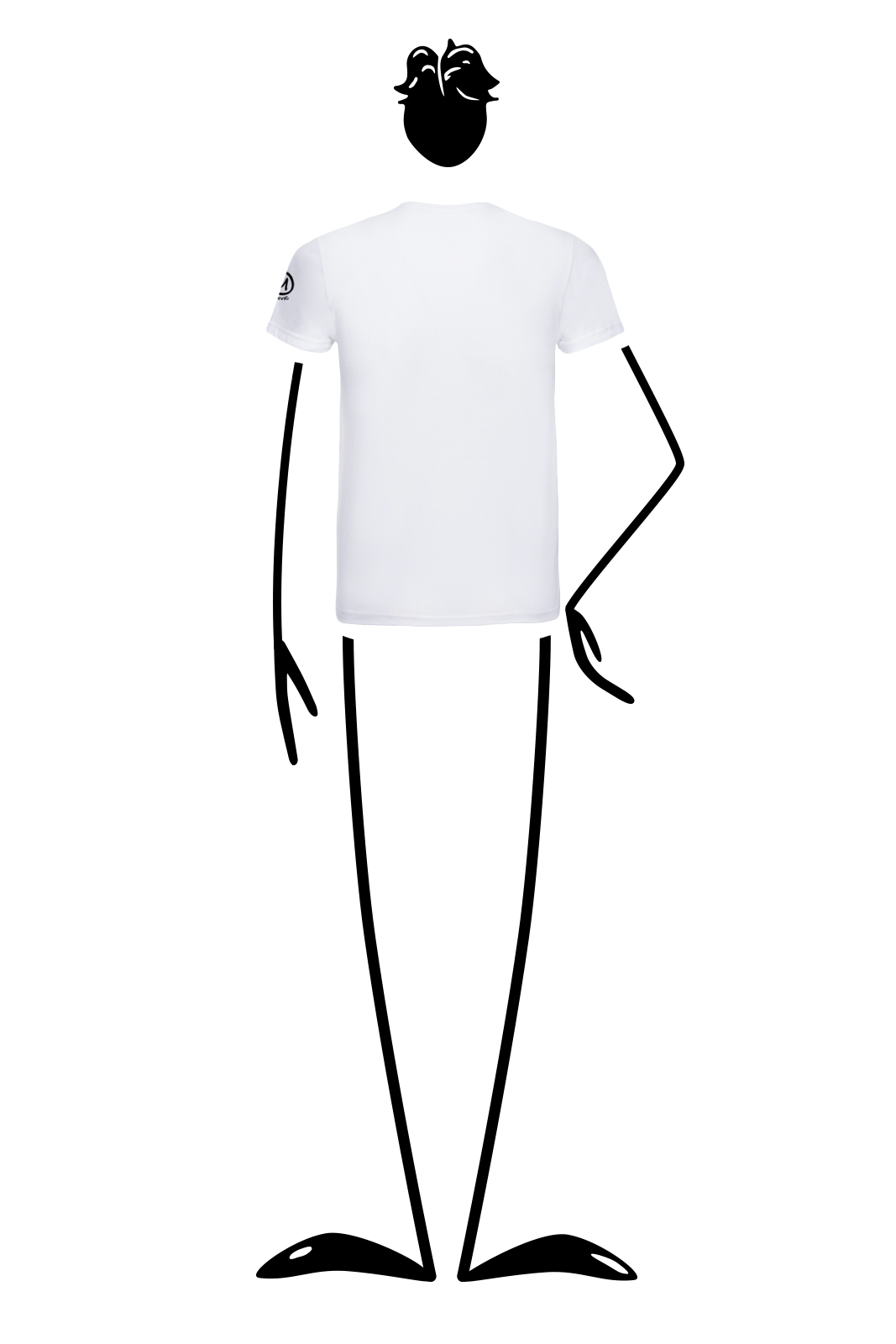 t-shirt homme blanc HASH Monvic