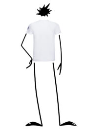 t-shirt homme blanc HASH Monvic