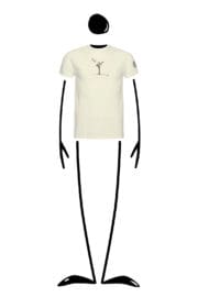 t-shirt homme creme HASH Monvic