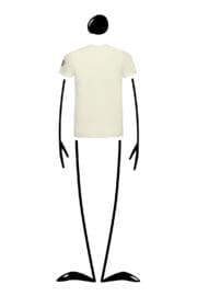 t-shirt homme creme HASH Monvic