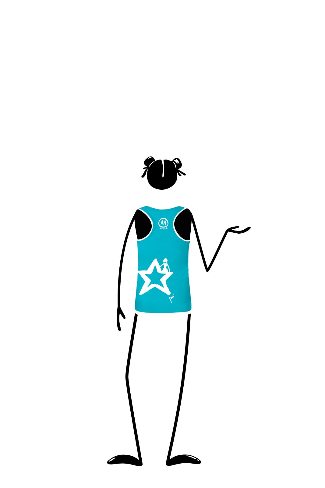 Débardeur pour enfant turquoise SUSY Monvic Débardeur pour enfant turquoise SUSY Monvic