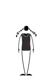 tank top kids black SUSY Monvic