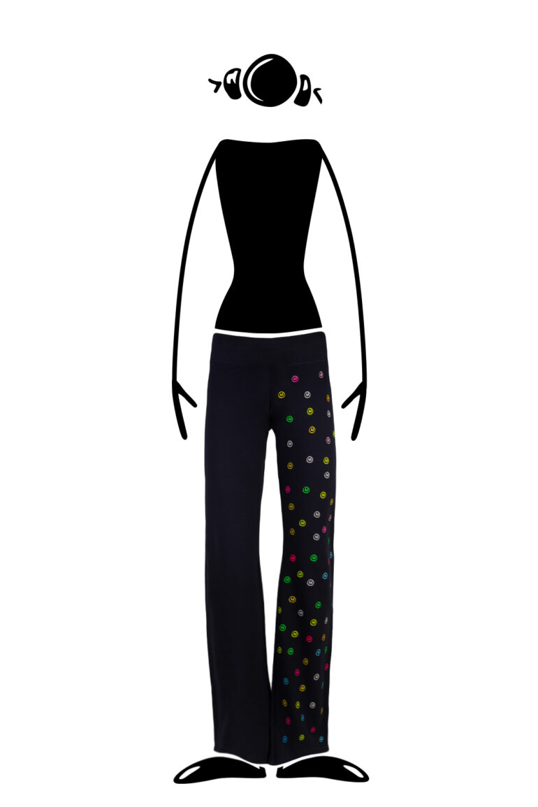 Women's jersey pants MULTI Monvic black