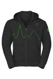 Felpa con cappuccio da uomo / unisex - nero - grafica running "Pablo" - NAVAJO ZIP MONVIC
