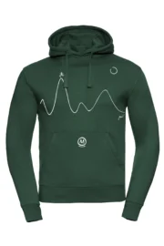 Sweat à capuche homme - vert forêt - NAVAJO MONVIC "Pablo" running graphic