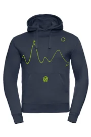 Sweat à capuche homme - bleu marine - NAVAJO MONVIC "Pablo" running graphic