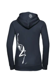 Women's hoodie - navy blue - "Sabry" graphic - FEDRAMONVIC