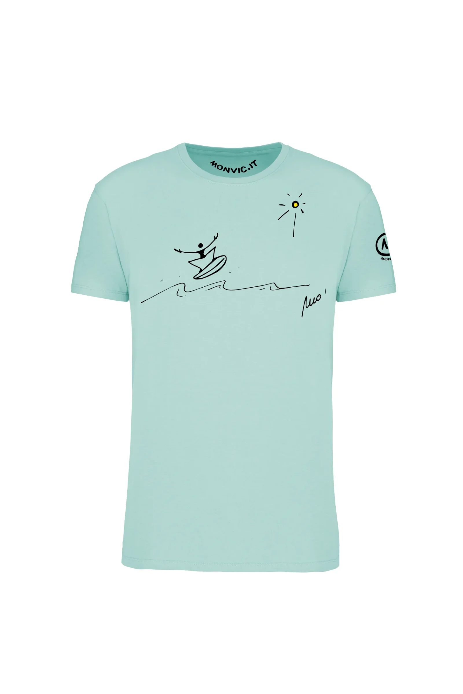 Unisex organic surf t-shirt – Wave Monvic