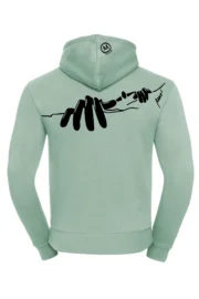Sweat capuche escalade homme - vert sauge - "Manone" NAVAJO MONVIC
