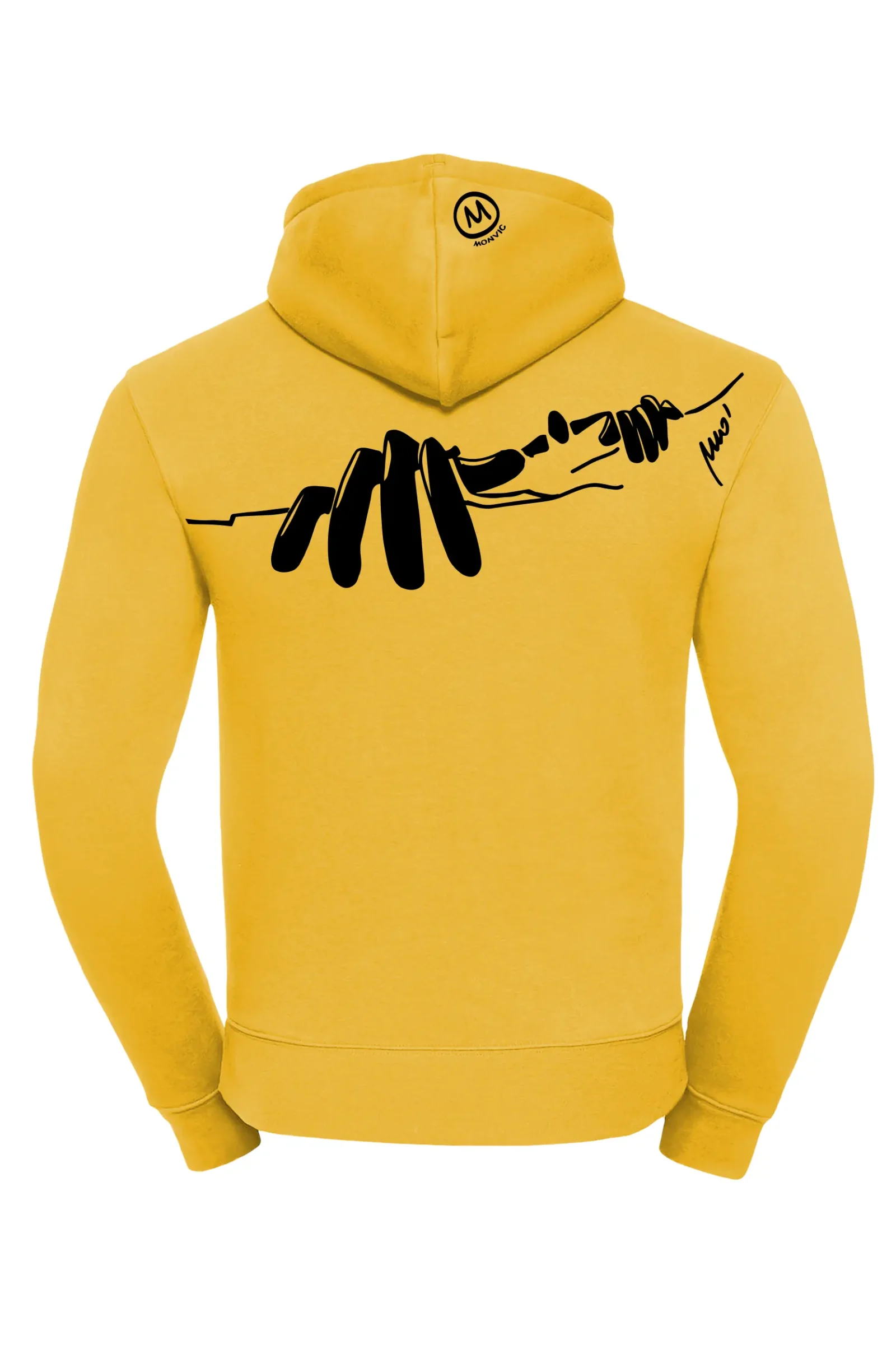 Men's climbing hooded sweatshirt - yellow - "Manone" NAVAJO MONVIC