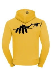 Sweat escalade unisexe à capuche jaune - "Manone" NAVAJO MONVIC