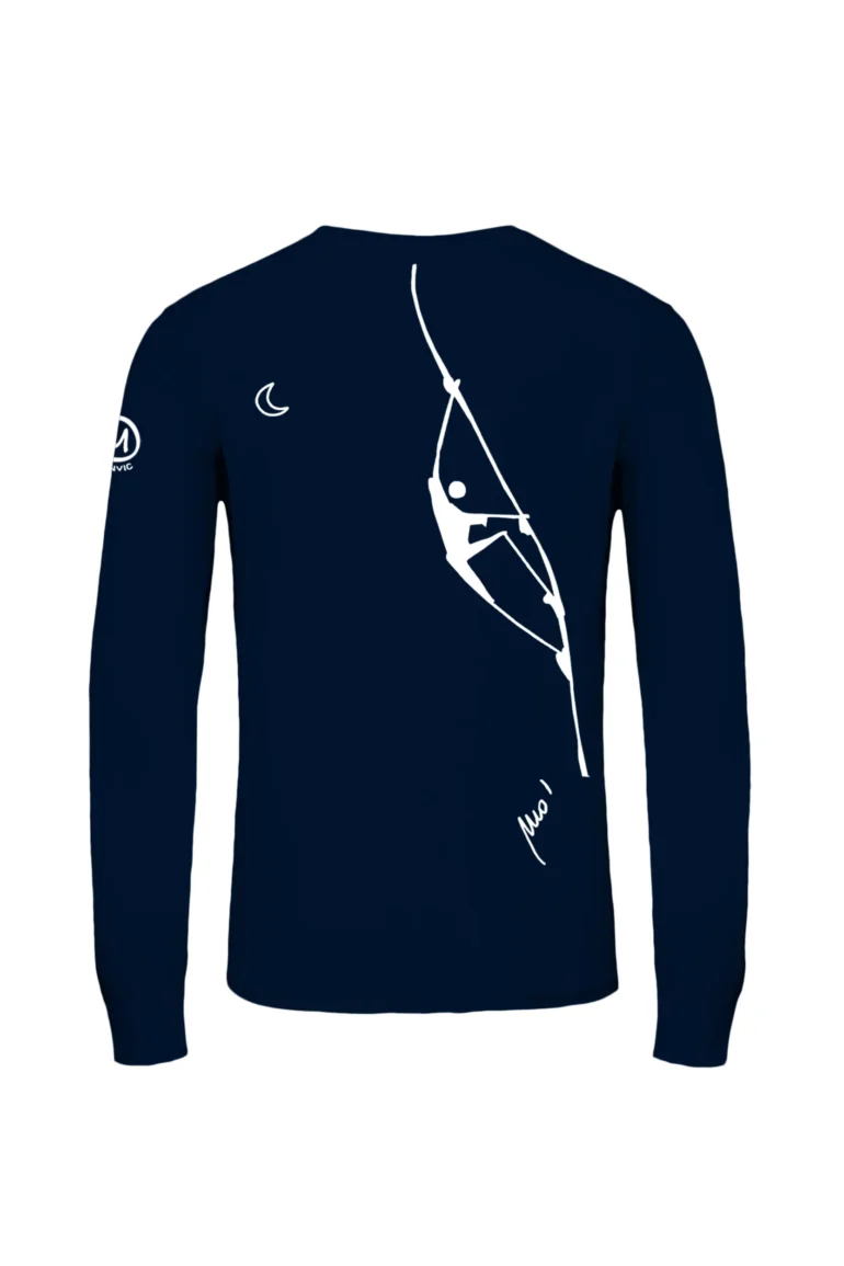 maglia maniche lunghe uomo blu navy - climbing Teba JUMA Monvic