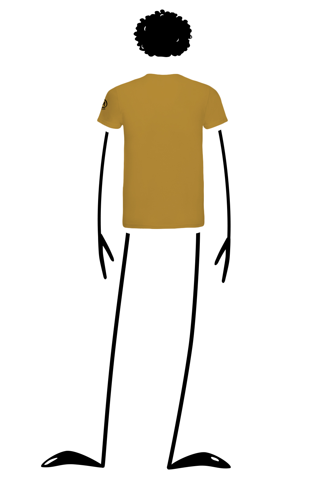 t-shirt homme ocher HASH VINTAGE Monvic