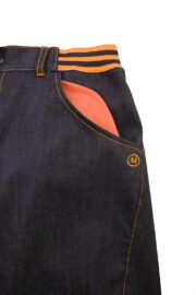 jeans arrampicata uomo denim - arancione GEO STRIPE Monvic