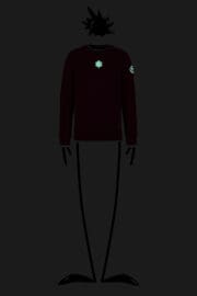 Felpa unisex ROUND organic Monvic rossa uomo