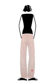 Women's Climbing trousers in soft stretch corduroy pink VIOLET VELVET Monvic