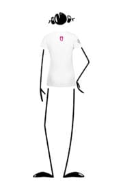 t-shirt arrampicata donna SHARON Monvic for Frasassi white retro