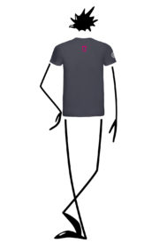 t-shirt arrampicata uomo HASH Monvic for Frasassi carbon fronte