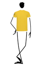 t-shirt men yellow HASH Monvic