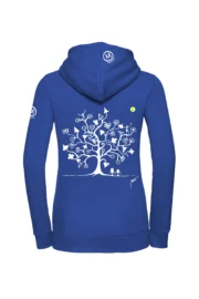 Women's zip hoodie - royal blue - "Magic tree" graphics - FEDRA ZIP MONVIC