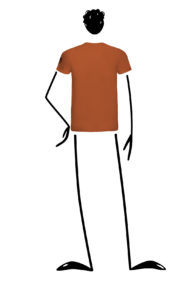 t-shirt uomo marrone HASH NATURE Monvic