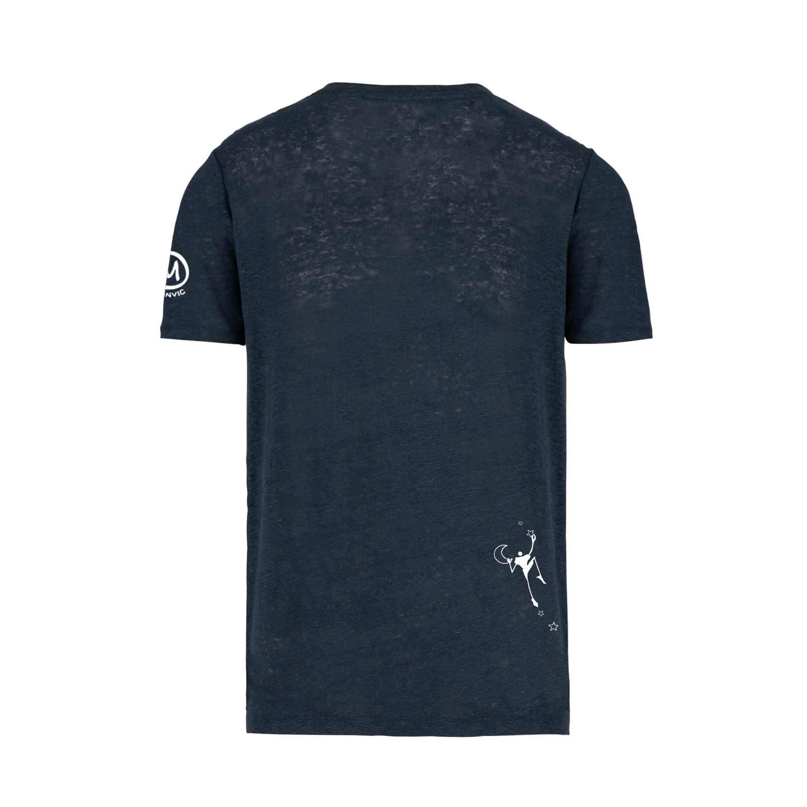 t-shirt uomo in lino HASH PURE blu navy Monvic