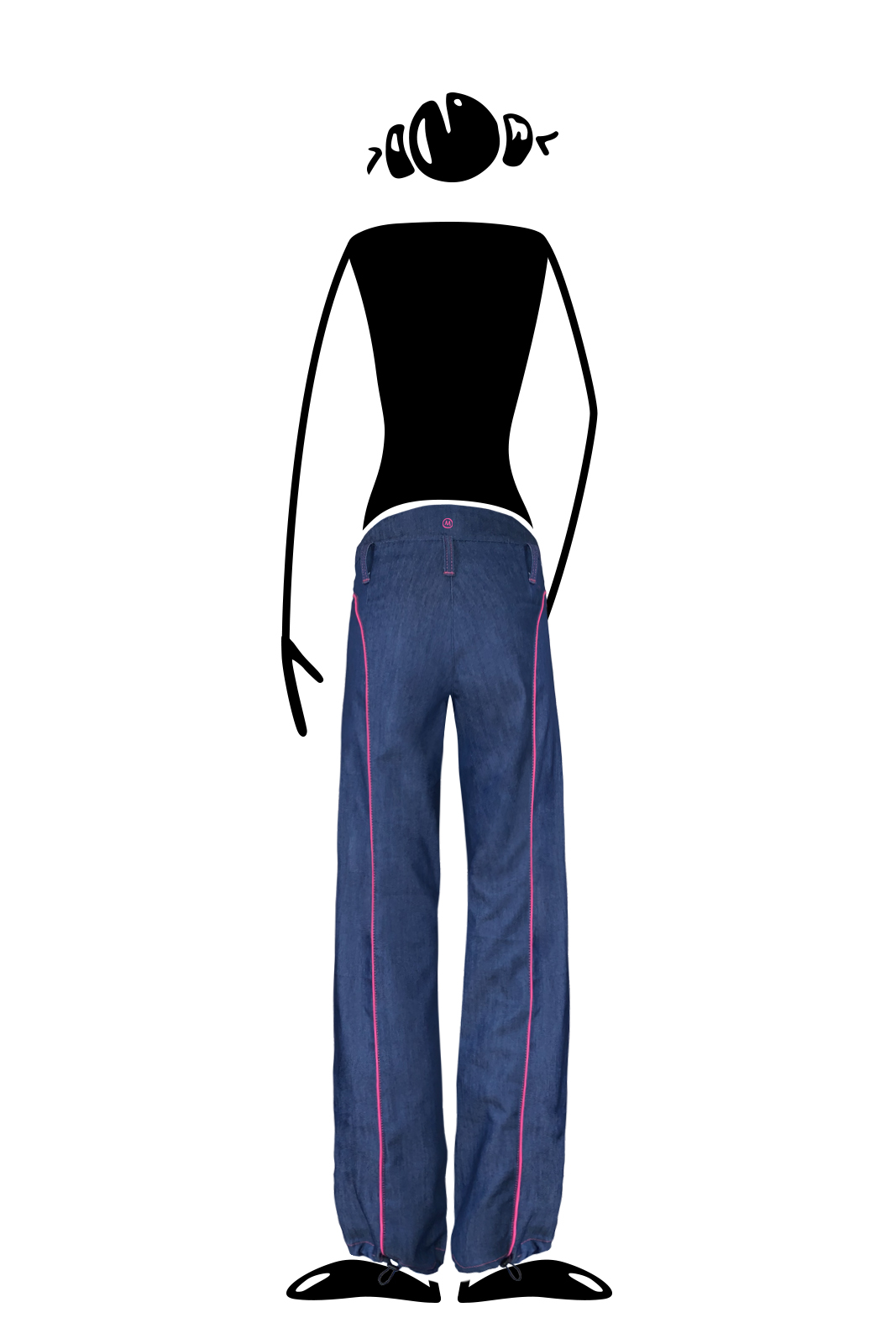 Jeans women for climbing KATY Monvic women's long climbing trousers