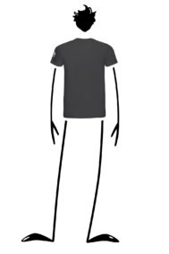 T-shirt homme en coton bio gris carbone HASH ORGANIC Monvic