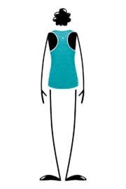 Tank top women turquoise GILDA Monvic for sport