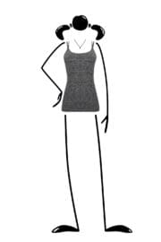 top donna running CLYO Monvic grey fronte