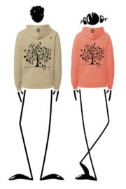 Sweat à capuche unisexe "Magic tree" NAVAJO ORGANIC