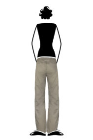 trousers women cotton sand VIOLET Monvic