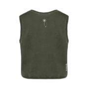 Crop top donna verde cotone organico BRIGITTE Monvic